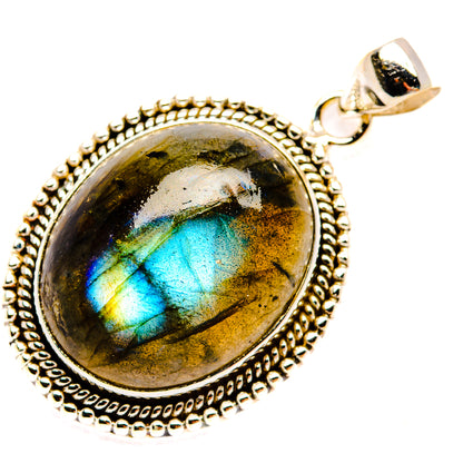 Labradorite Pendants handcrafted by Ana Silver Co - PD28469 - Photo 2