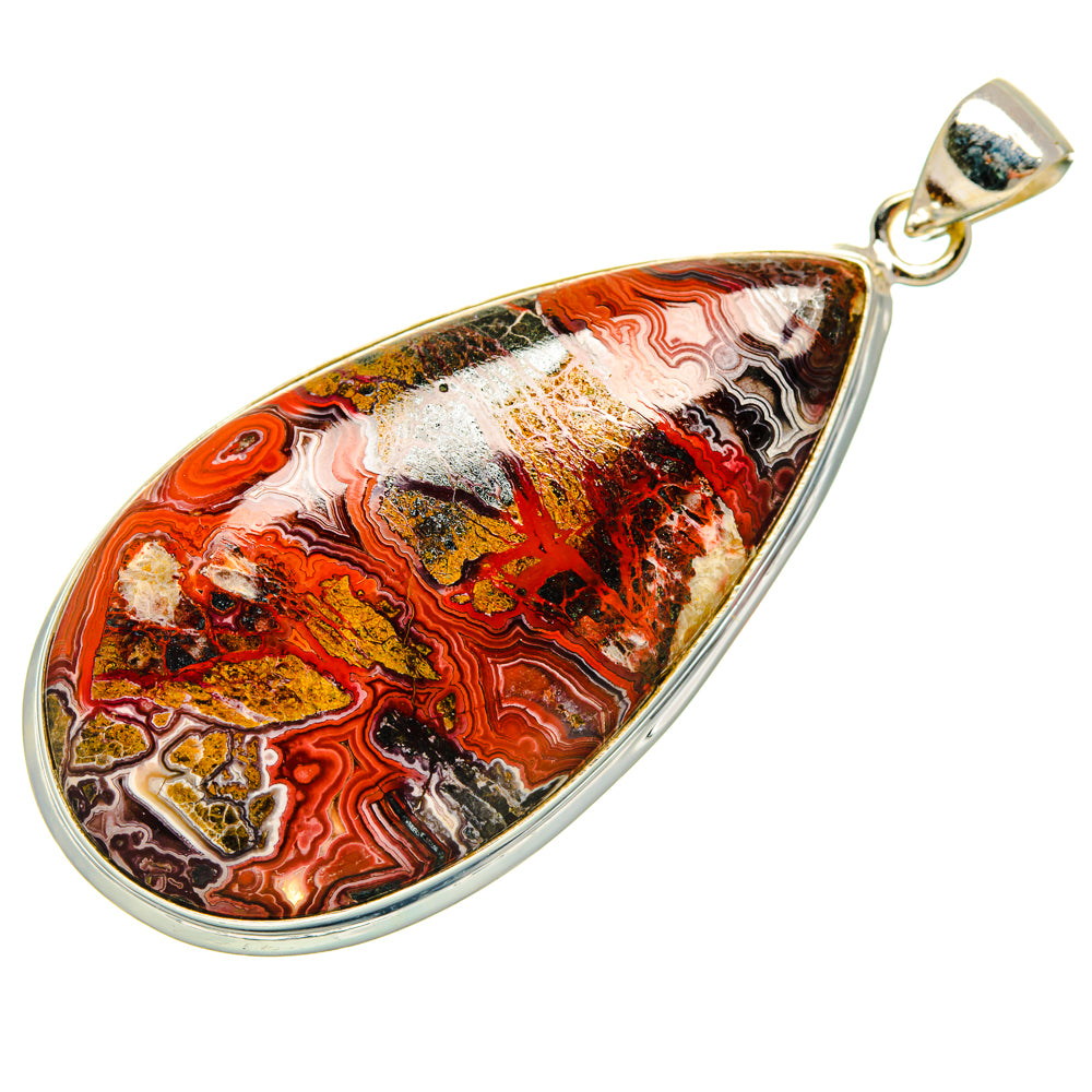 Crazy Lace Agate Pendants handcrafted by Ana Silver Co - PD28474 - Photo 2