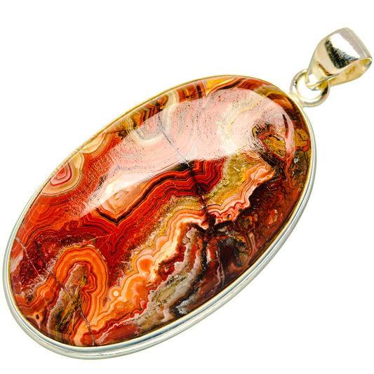 Crazy Lace Agate Pendants handcrafted by Ana Silver Co - PD28475 - Photo 2