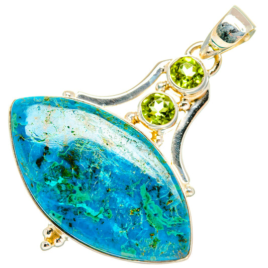 Chrysocolla Pendants handcrafted by Ana Silver Co - PD28488 - Photo 2