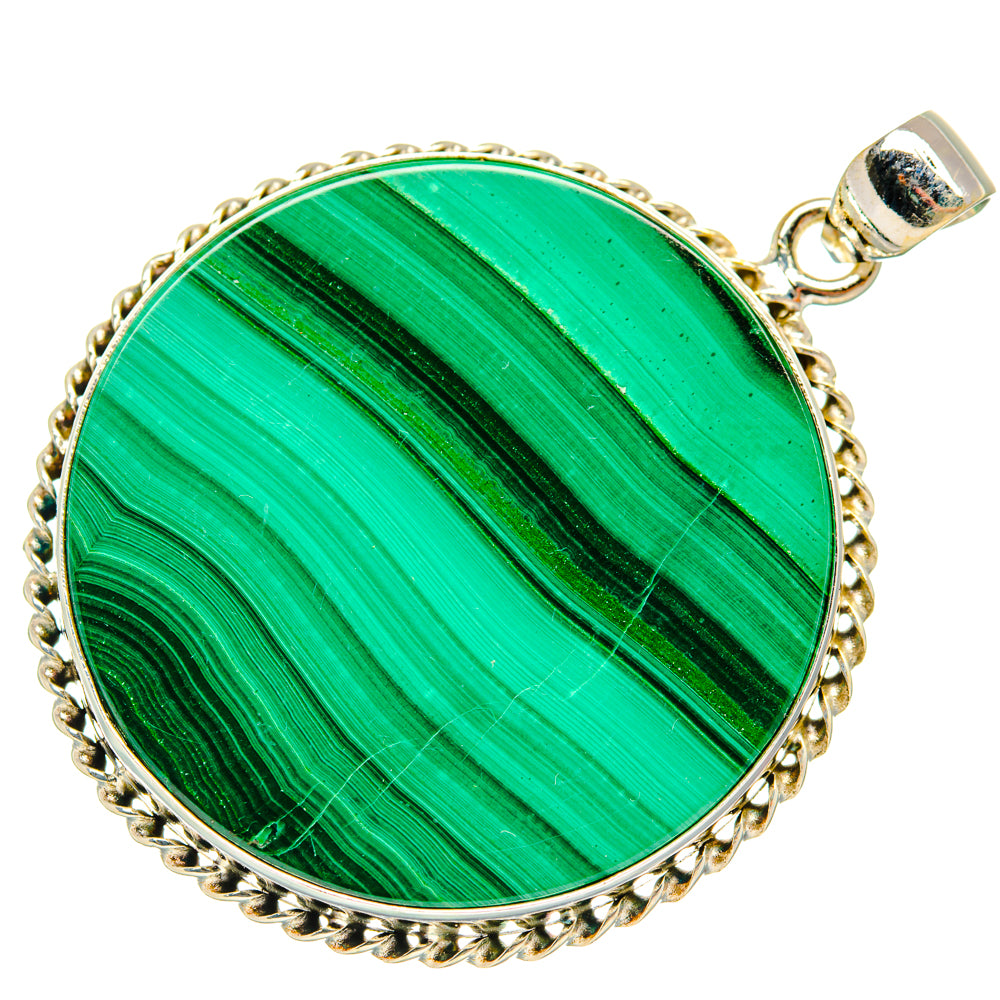 Malachite Pendants handcrafted by Ana Silver Co - PD28499 - Photo 2