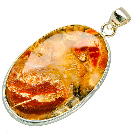 Plume Agate Pendants handcrafted by Ana Silver Co - PD28502 - Photo 2