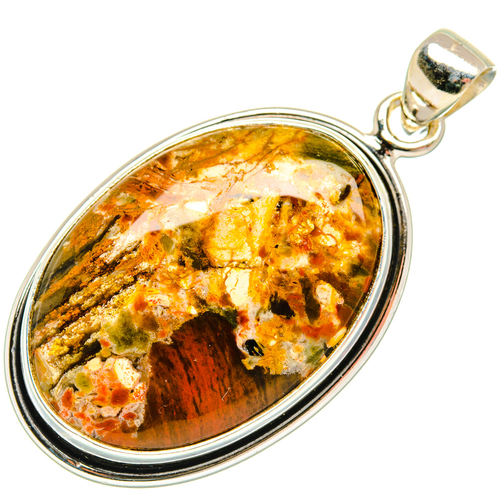Ocean Jasper Pendants handcrafted by Ana Silver Co - PD28505 - Photo 2