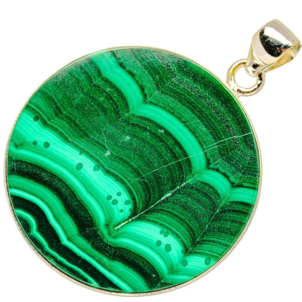 Malachite Pendants handcrafted by Ana Silver Co - PD28508 - Photo 2