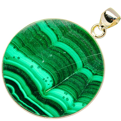 Malachite Pendants handcrafted by Ana Silver Co - PD28508 - Photo 2