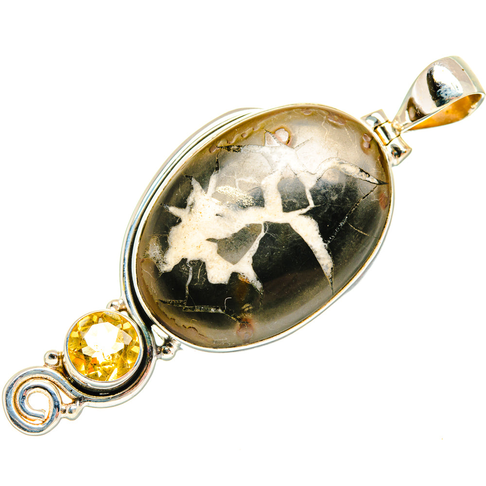 Septarian Geode Pendants handcrafted by Ana Silver Co - PD28518 - Photo 2