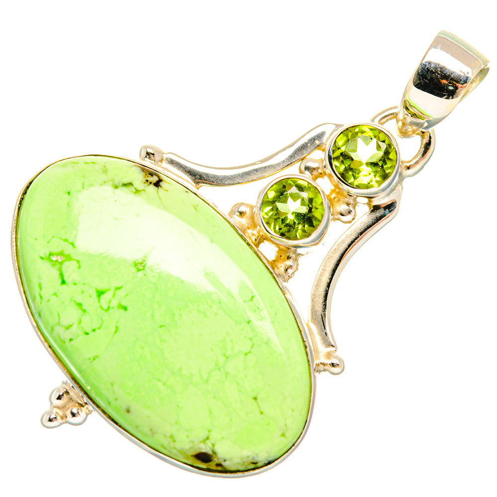 Lemon Chrysoprase Pendants handcrafted by Ana Silver Co - PD28520 - Photo 2