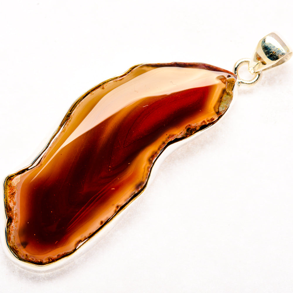 Botswana Agate Pendants handcrafted by Ana Silver Co - PD28530 - Photo 2