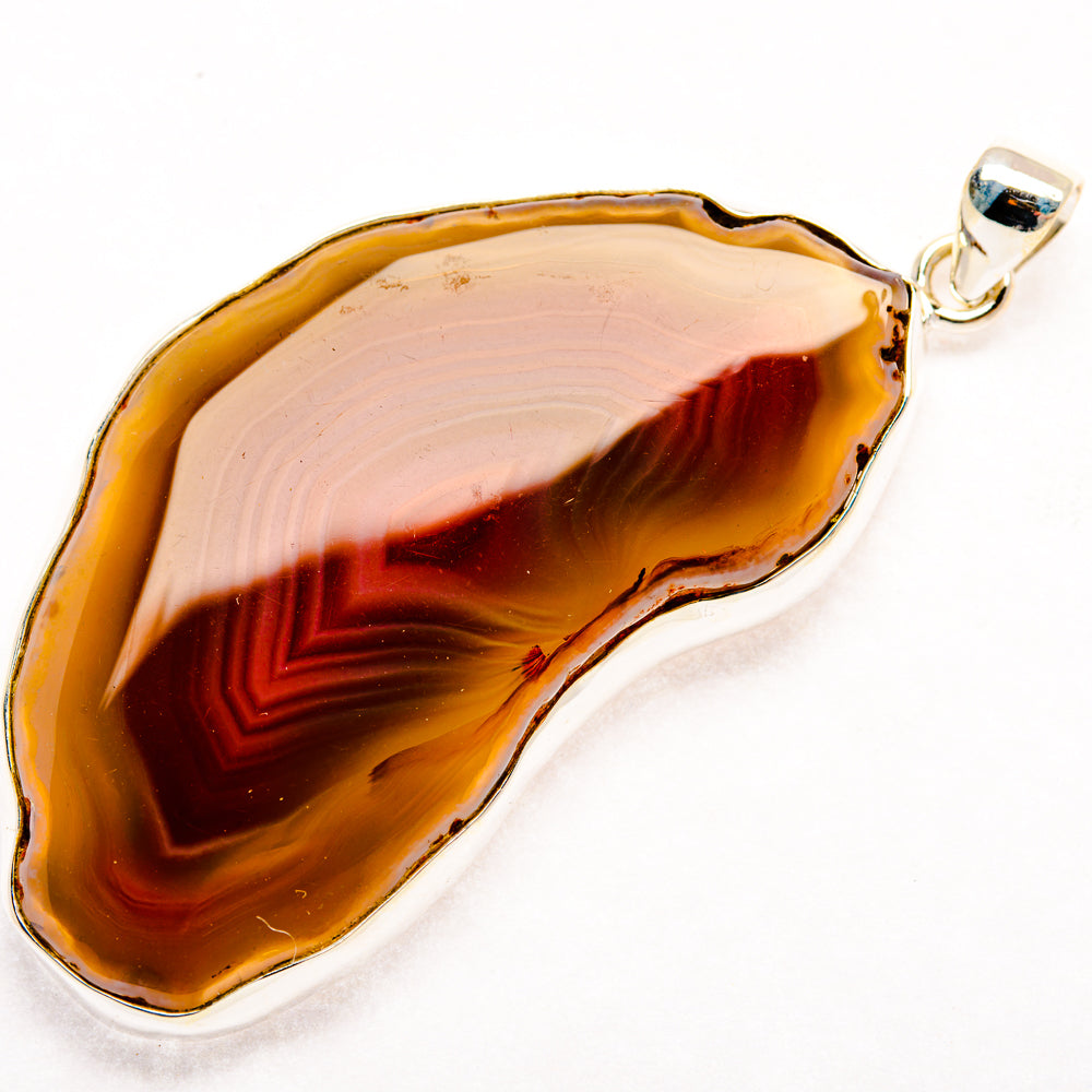 Botswana Agate Pendants handcrafted by Ana Silver Co - PD28531 - Photo 2