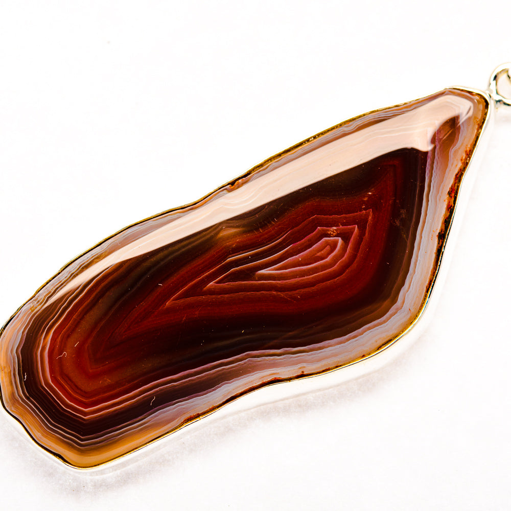 Botswana Agate Pendants handcrafted by Ana Silver Co - PD28532 - Photo 2