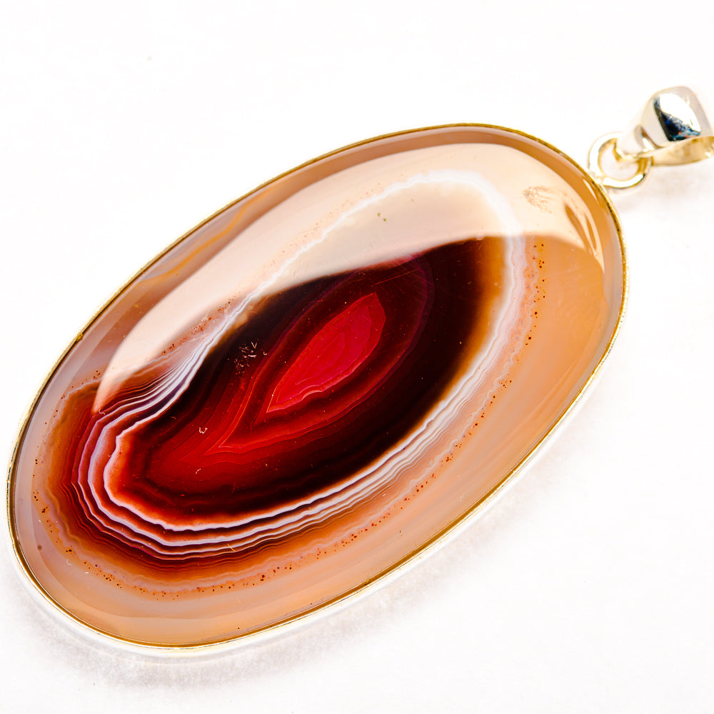 Botswana Agate Pendants handcrafted by Ana Silver Co - PD28533 - Photo 2