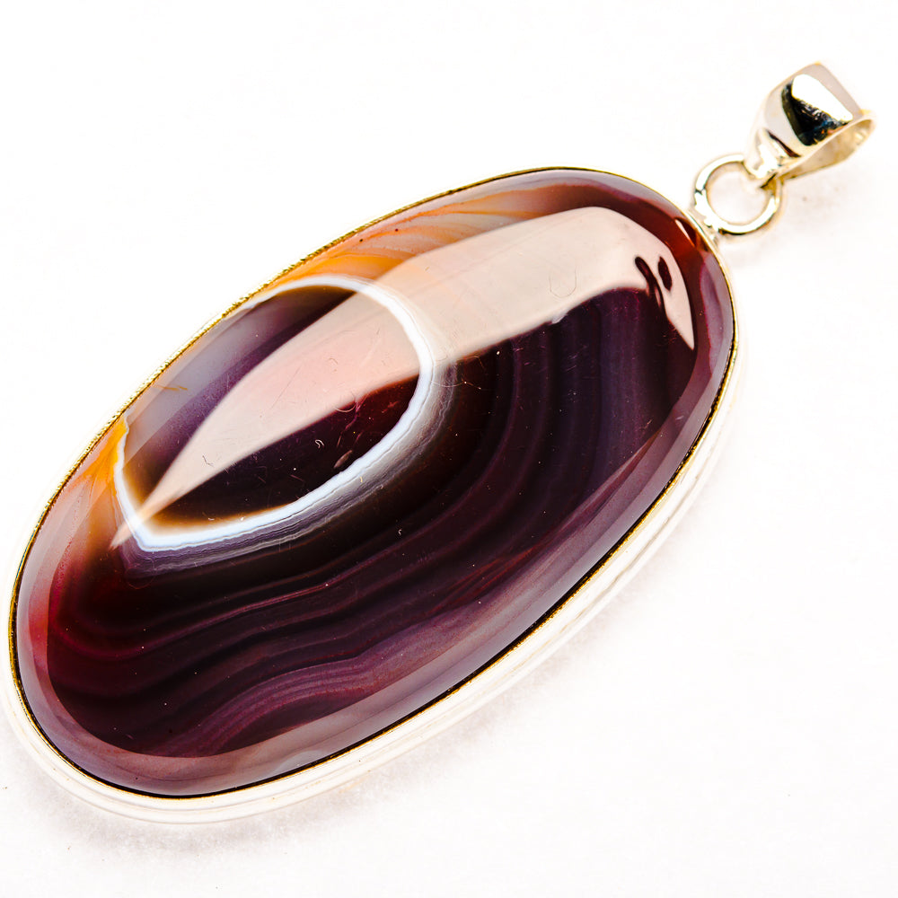 Botswana Agate Pendants handcrafted by Ana Silver Co - PD28538 - Photo 2