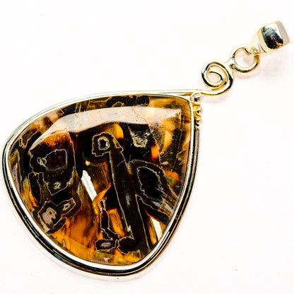 Turkish Tube Agate Pendants handcrafted by Ana Silver Co - PD28544 - Photo 2
