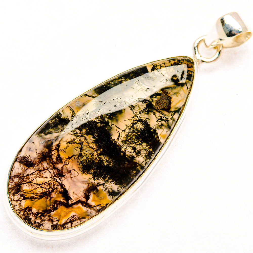 Moss Agate Pendants handcrafted by Ana Silver Co - PD28545 - Photo 2