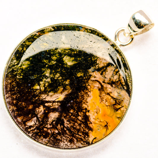 Moss Agate Pendants handcrafted by Ana Silver Co - PD28547 - Photo 2
