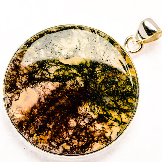 Moss Agate Pendants handcrafted by Ana Silver Co - PD28548 - Photo 2