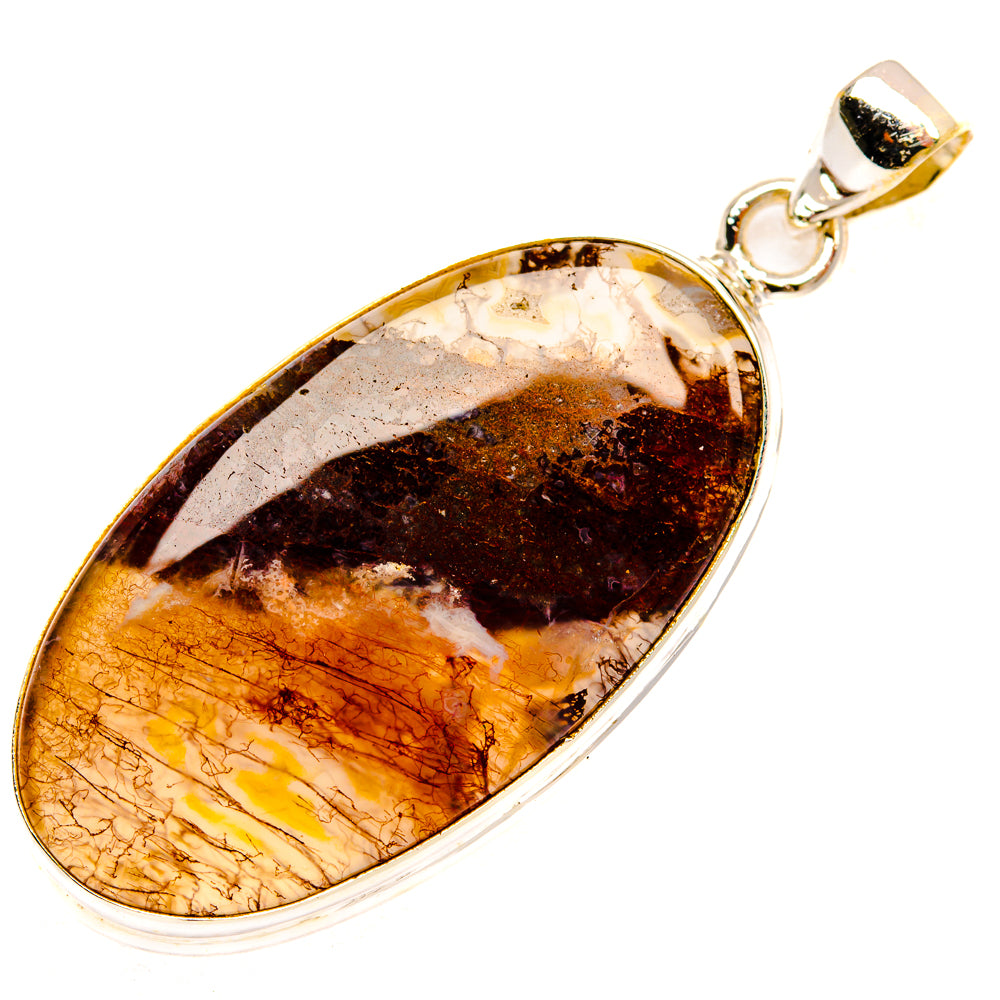 Moss Agate Pendants handcrafted by Ana Silver Co - PD28553 - Photo 2