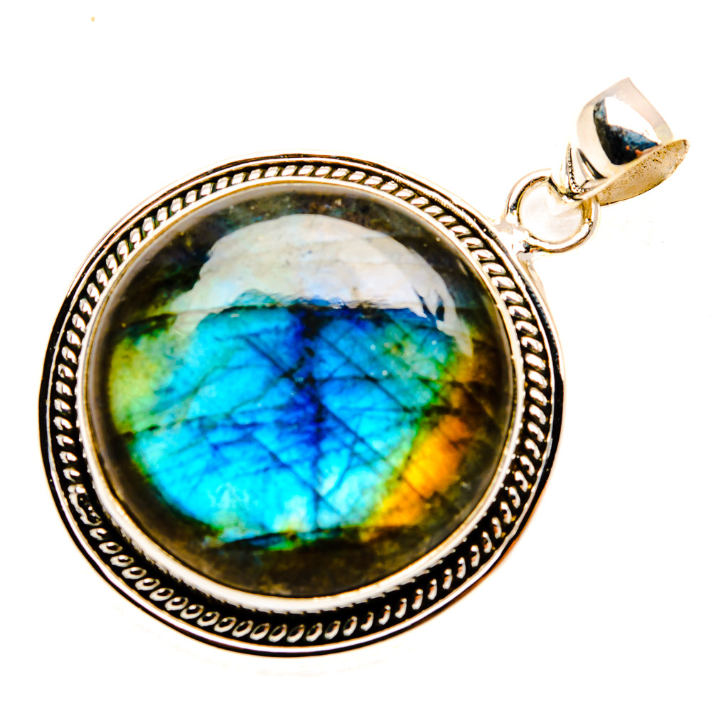 Labradorite Pendants handcrafted by Ana Silver Co - PD28577 - Photo 2