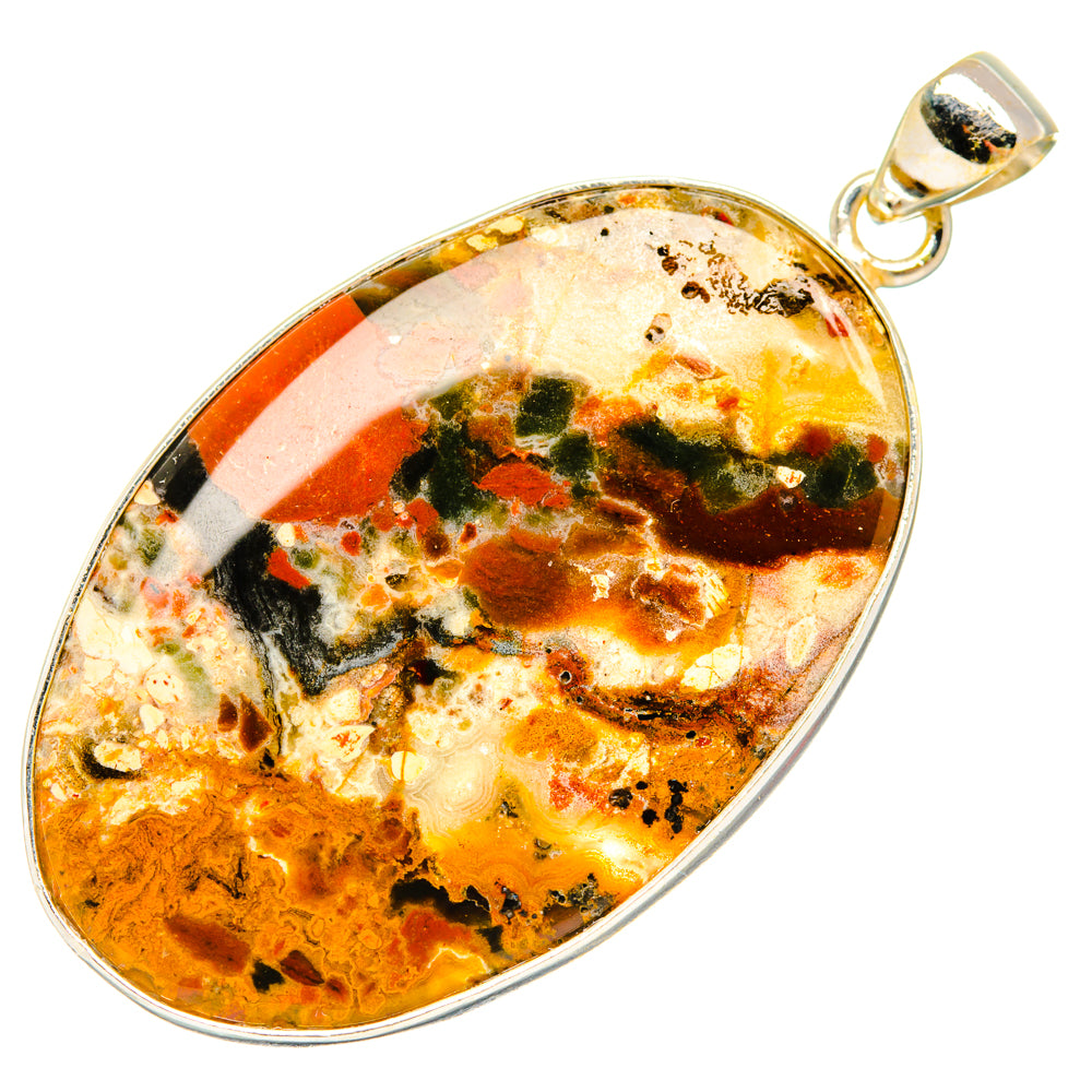 Ocean Jasper Pendants handcrafted by Ana Silver Co - PD28589 - Photo 2