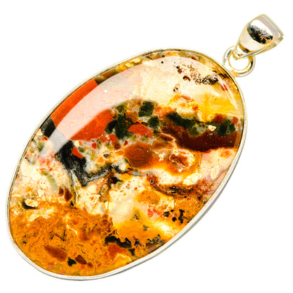Ocean Jasper Pendants handcrafted by Ana Silver Co - PD28589 - Photo 2