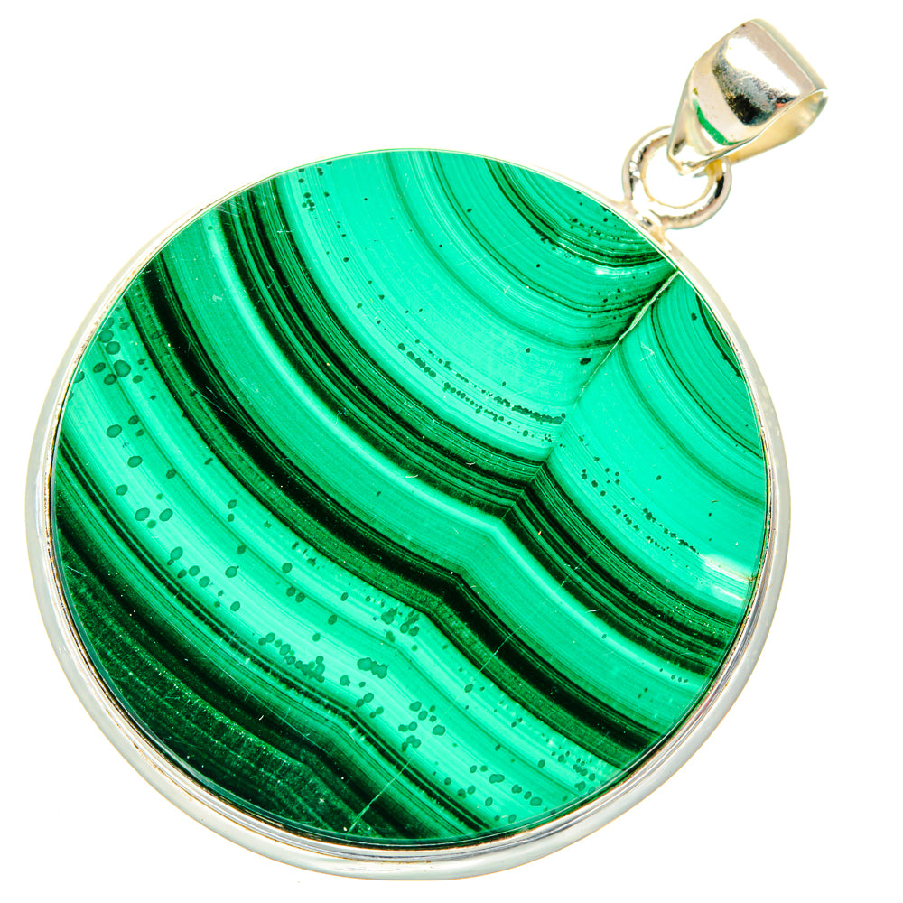 Malachite Pendants handcrafted by Ana Silver Co - PD28590 - Photo 2