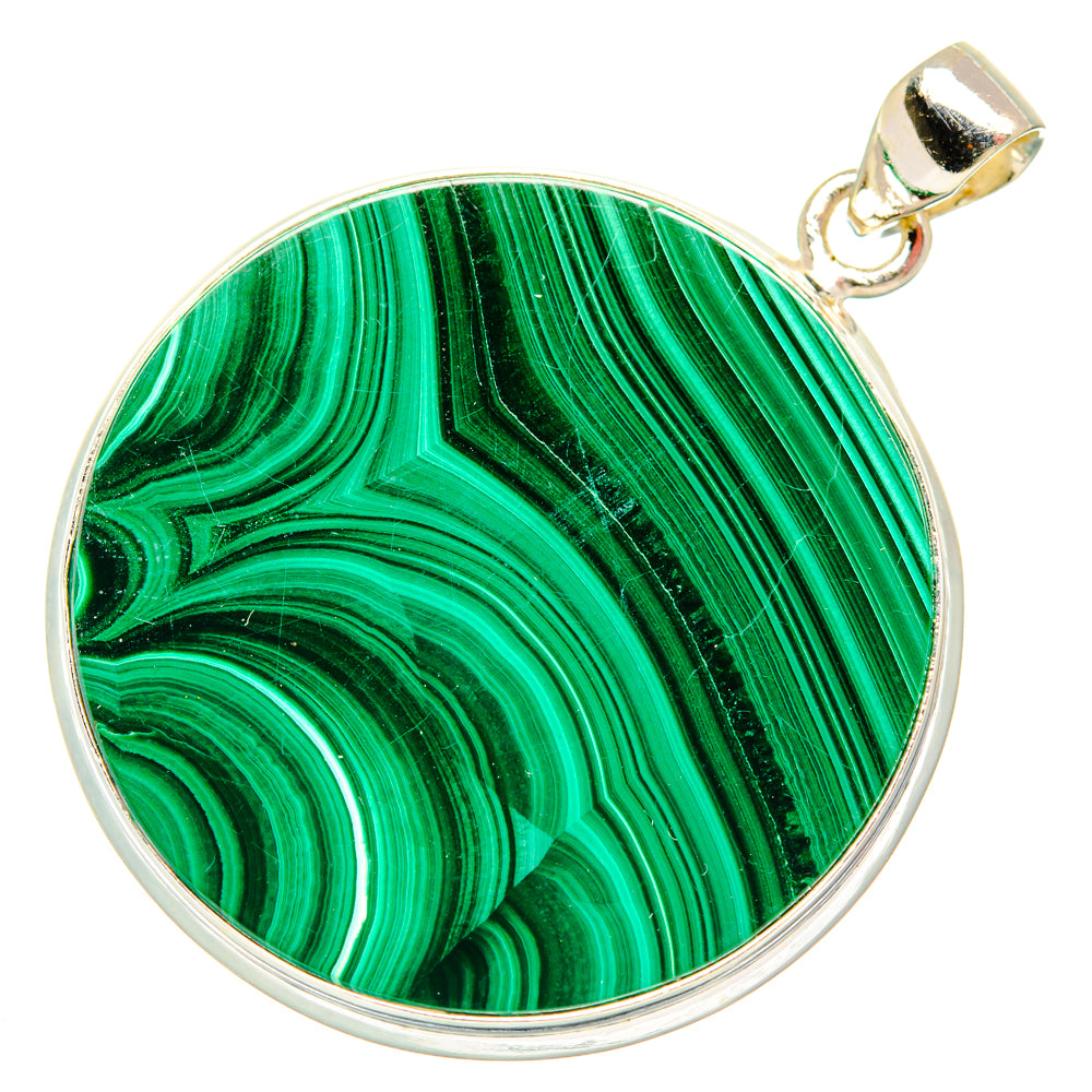 Malachite Pendants handcrafted by Ana Silver Co - PD28591 - Photo 2