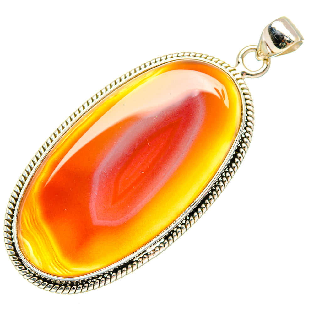 Botswana Agate Pendants handcrafted by Ana Silver Co - PD28594 - Photo 2