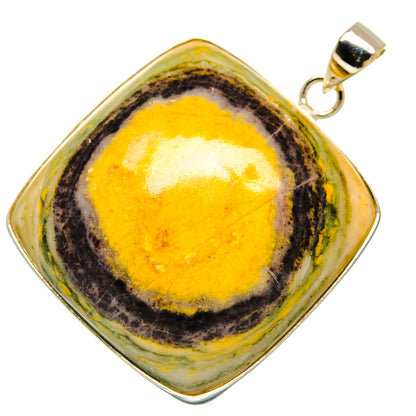 Bumble Bee Jasper Pendants handcrafted by Ana Silver Co - PD28596 - Photo 2