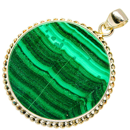 Malachite Pendants handcrafted by Ana Silver Co - PD28601 - Photo 2