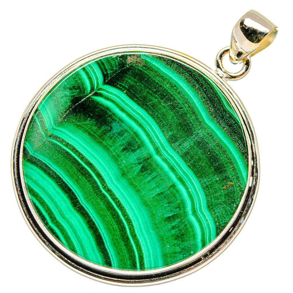 Malachite Pendants handcrafted by Ana Silver Co - PD28602 - Photo 2