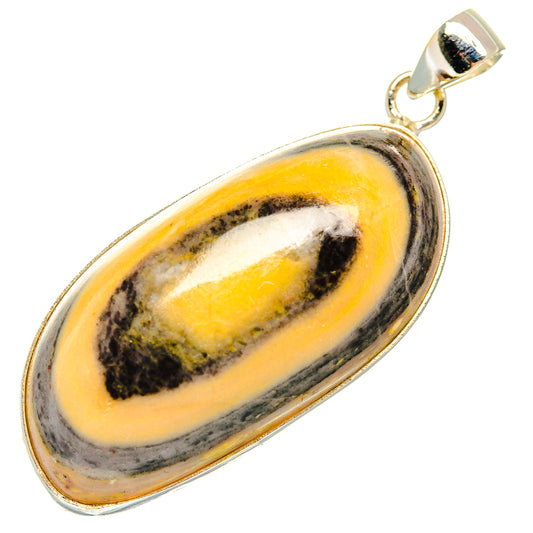 Bumble Bee Jasper Pendants handcrafted by Ana Silver Co - PD28603 - Photo 2