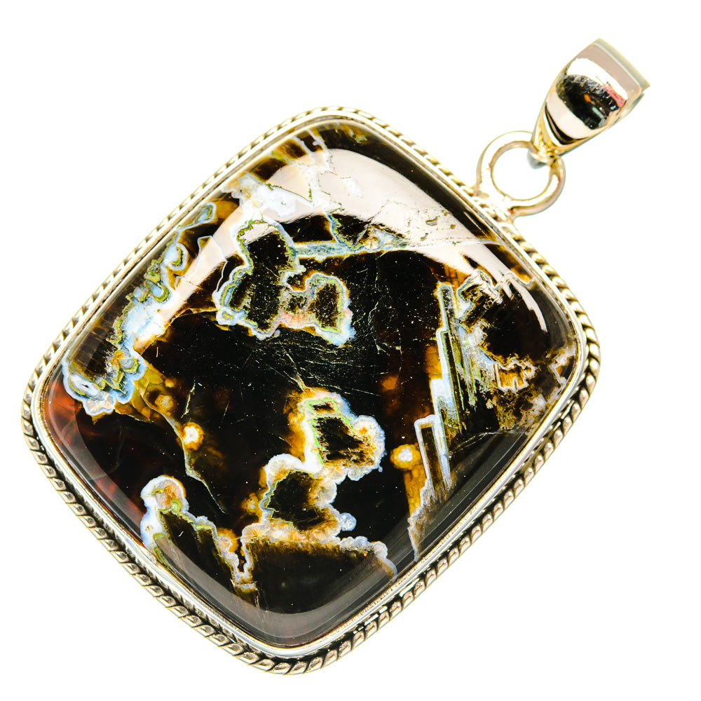 Turkish Tube Agate Pendants handcrafted by Ana Silver Co - PD28606 - Photo 2
