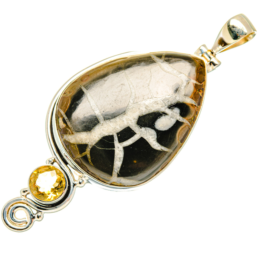 Septarian Geode Pendants handcrafted by Ana Silver Co - PD28639 - Photo 2
