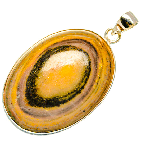 Bumble Bee Jasper Pendants handcrafted by Ana Silver Co - PD28647 - Photo 2