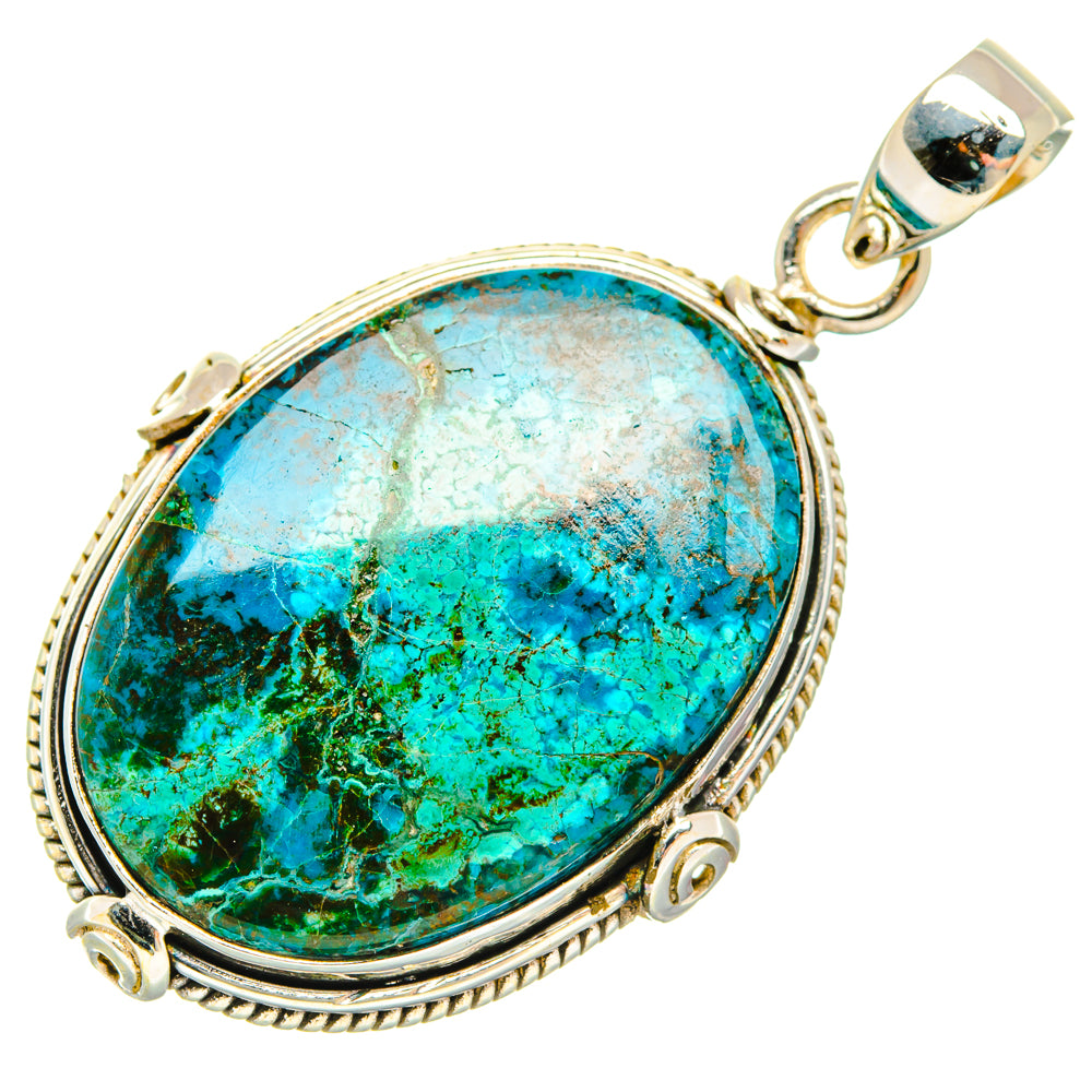 Chrysocolla Pendants handcrafted by Ana Silver Co - PD28662 - Photo 2