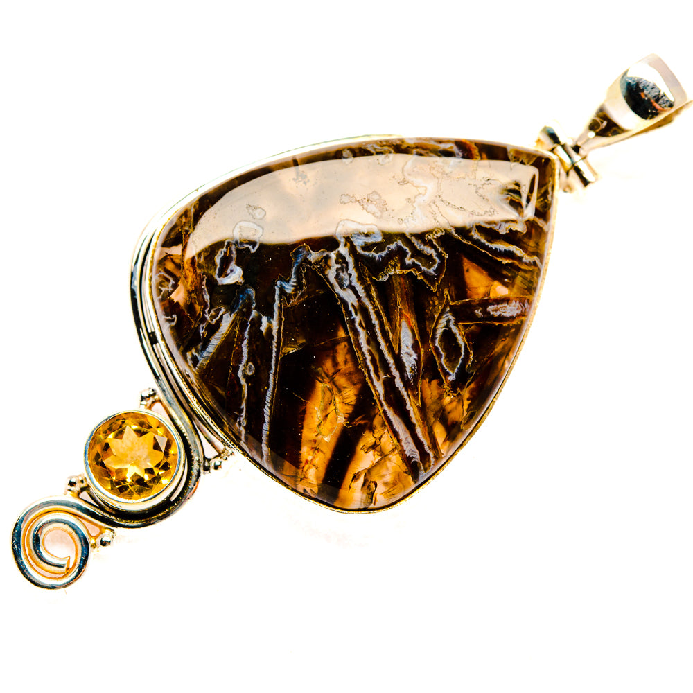 Turkish Tube Agate Pendants handcrafted by Ana Silver Co - PD28678 - Photo 2