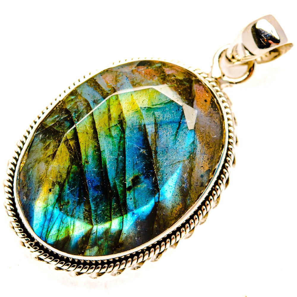 Labradorite Pendants handcrafted by Ana Silver Co - PD28699 - Photo 2