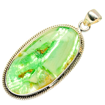 Peruvian Opal Pendants handcrafted by Ana Silver Co - PD28708 - Photo 2