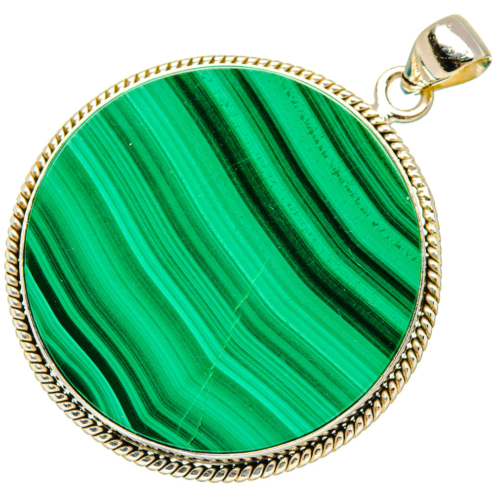 Malachite Pendants handcrafted by Ana Silver Co - PD28715 - Photo 2