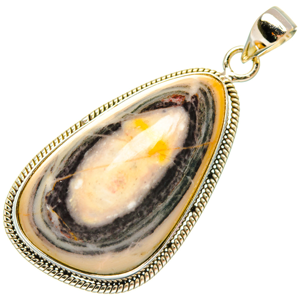 Bumble Bee Jasper Pendants handcrafted by Ana Silver Co - PD28727 - Photo 2