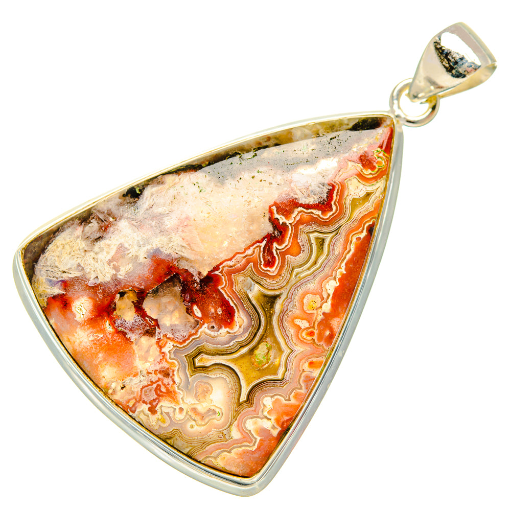 Crazy Lace Agate Pendants handcrafted by Ana Silver Co - PD28734 - Photo 2