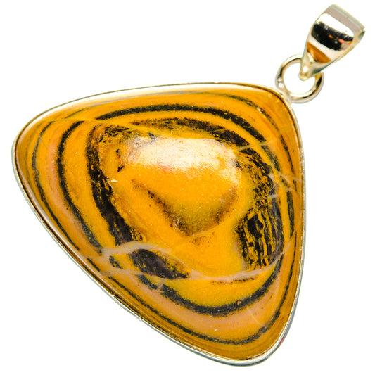 Bumble Bee Jasper Pendants handcrafted by Ana Silver Co - PD28741 - Photo 2