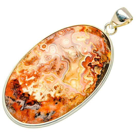 Crazy Lace Agate Pendants handcrafted by Ana Silver Co - PD28750 - Photo 2