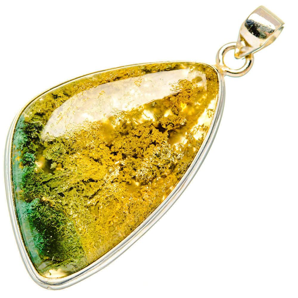 Moss Agate Pendants handcrafted by Ana Silver Co - PD28757 - Photo 2