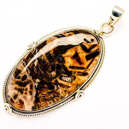 Turkish Tube Agate Pendants handcrafted by Ana Silver Co - PD28765 - Photo 2
