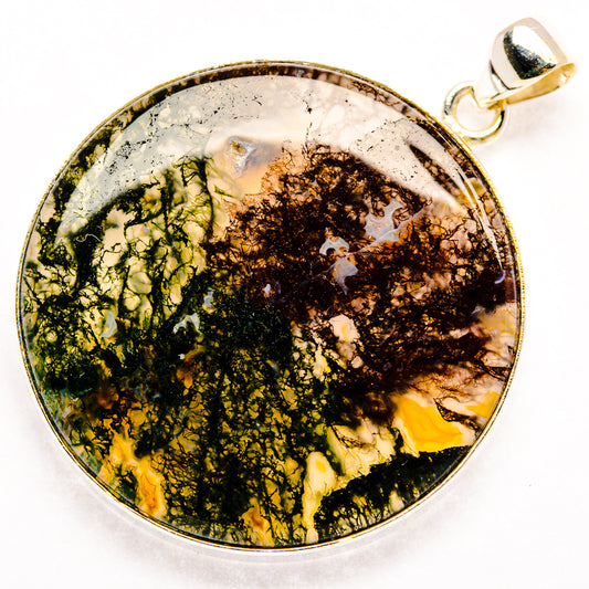 Moss Agate Pendants handcrafted by Ana Silver Co - PD28767 - Photo 2