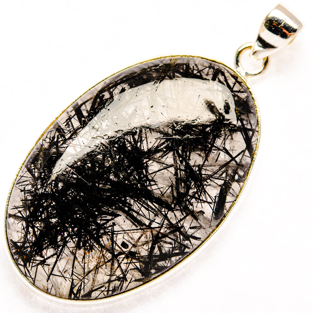 Tourmalinated Quartz Pendants handcrafted by Ana Silver Co - PD28774 - Photo 2