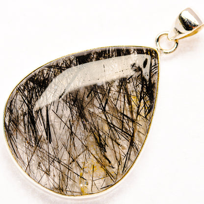 Tourmalinated Quartz Pendants handcrafted by Ana Silver Co - PD28775 - Photo 2