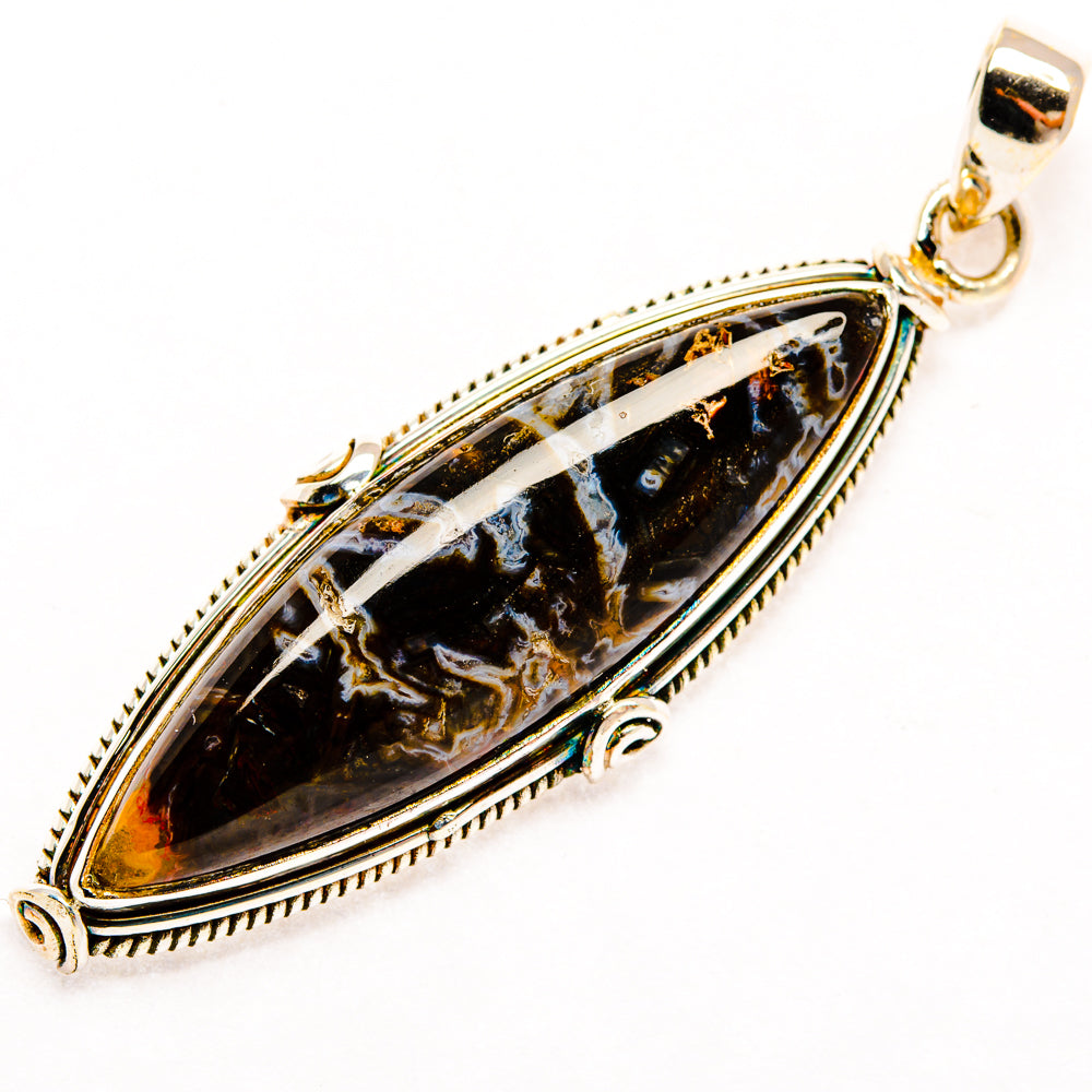 Turkish Tube Agate Pendants handcrafted by Ana Silver Co - PD28777 - Photo 2