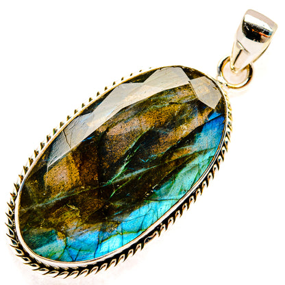 Labradorite Pendants handcrafted by Ana Silver Co - PD28801 - Photo 2
